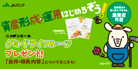 初めて「農業者年金」加入でニッポンエールのグミ・ドライフルーツプレゼント！　詳しくはこちら